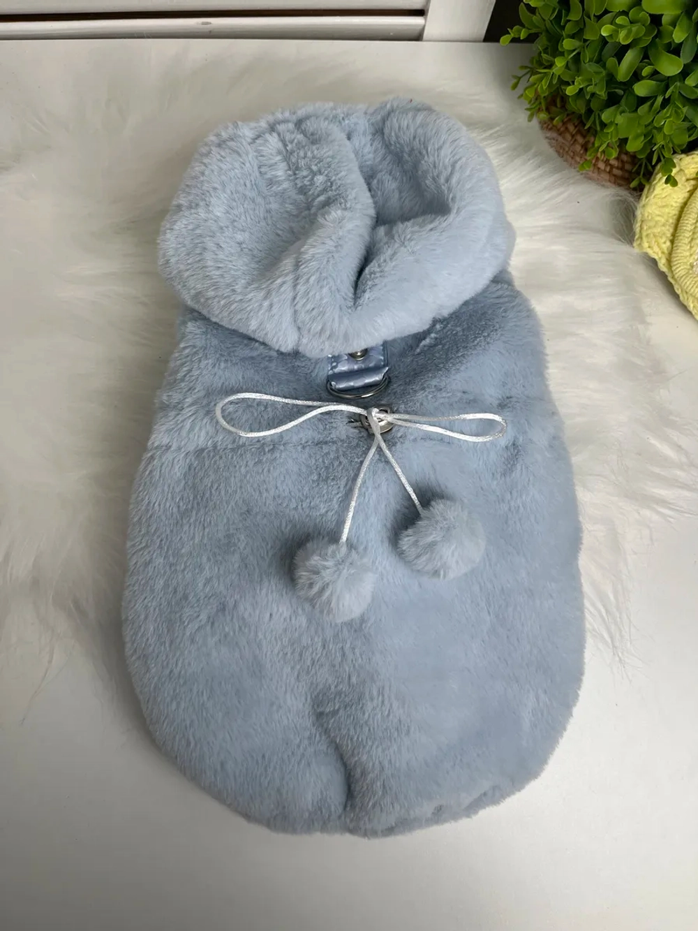 Утепленная шуба для собак и кошек, меховая куртка
