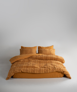 Lımasso КПБ 4 пр. Coastal Trio Mustard ЕВРО пододеяльник 200*220, простынь 240*260, наволочки 50*70 2шт