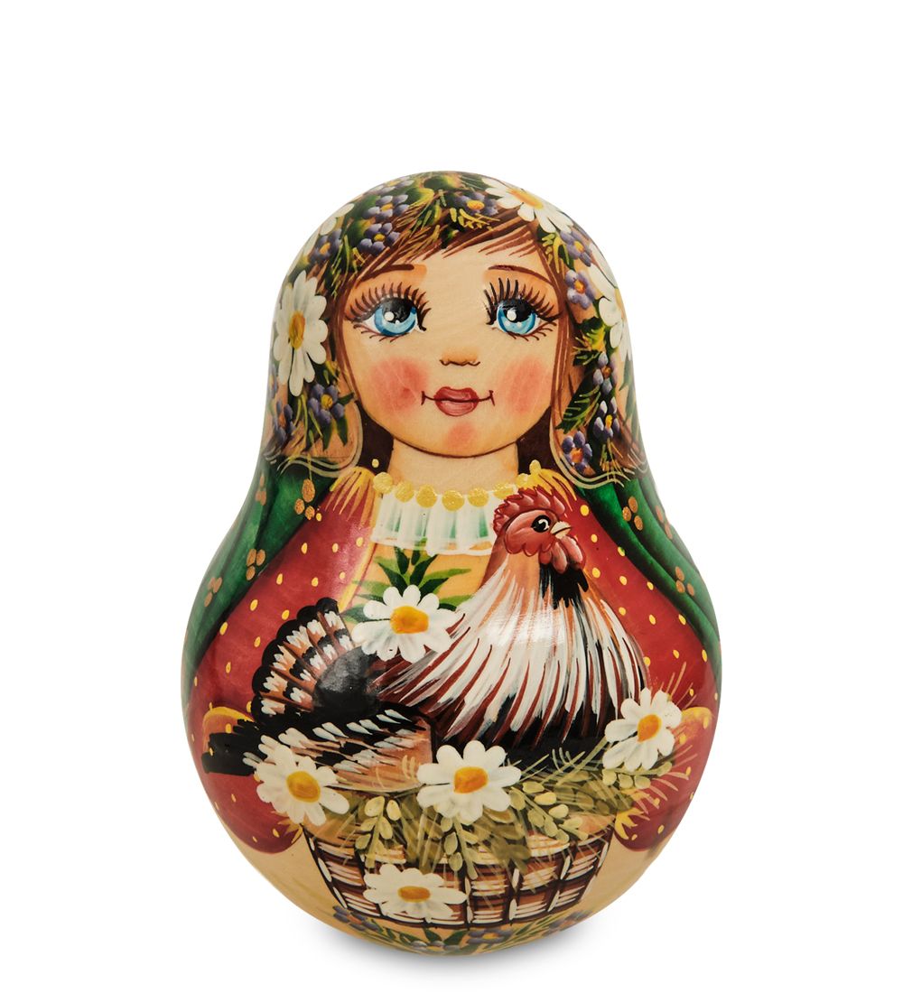 Народные промыслы МР-16/16-A Неваляшка сред. «Мария с курицей»