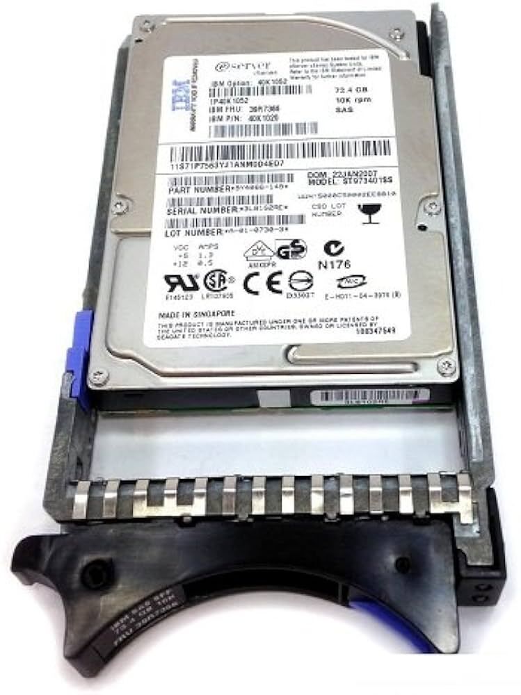 Жесткий диск IBM 73GB 2.5" SFF 10K SAS HS 40k1020