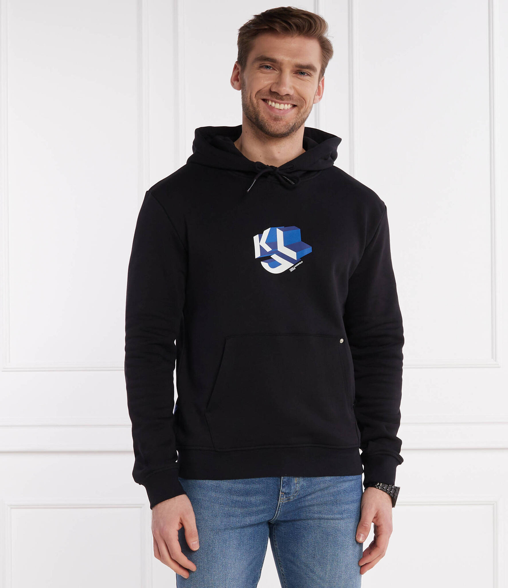 Худи monogram Karl Lagerfeld Jeans - черный(241D1801)