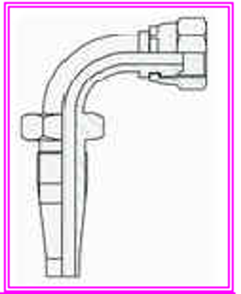 Фитинг DN 10 BSP (Г) 3/8" (90) многоразовый