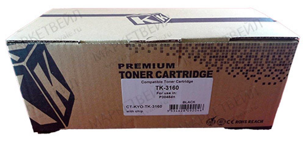 Тонер-картридж ELP, аналог Kyocera TK-3160 для P3045/3145/3150/3155/3160/M3145/3645 (12.5K)