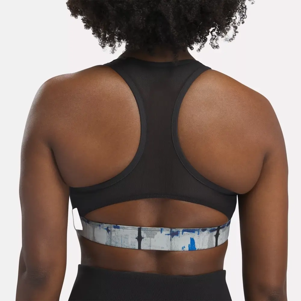 Топ спортивный женский Reebok Lux Perform Racer Bra-AOP