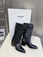 Сапоги казаки Celine с металическим мысом