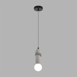 8365/1A ECO LN26 330 черный/серый, металл/бетон Подвес E27 LED 10W 220V TESLA
