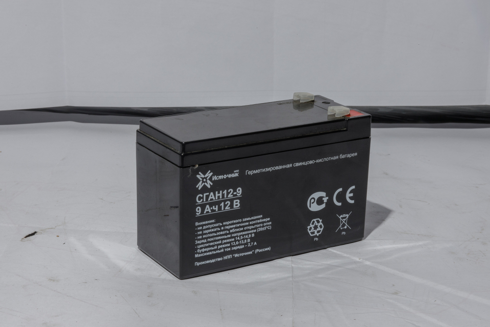 Аккумулятор СГАН 12-9 ( 9Ач / 12В ) AGM