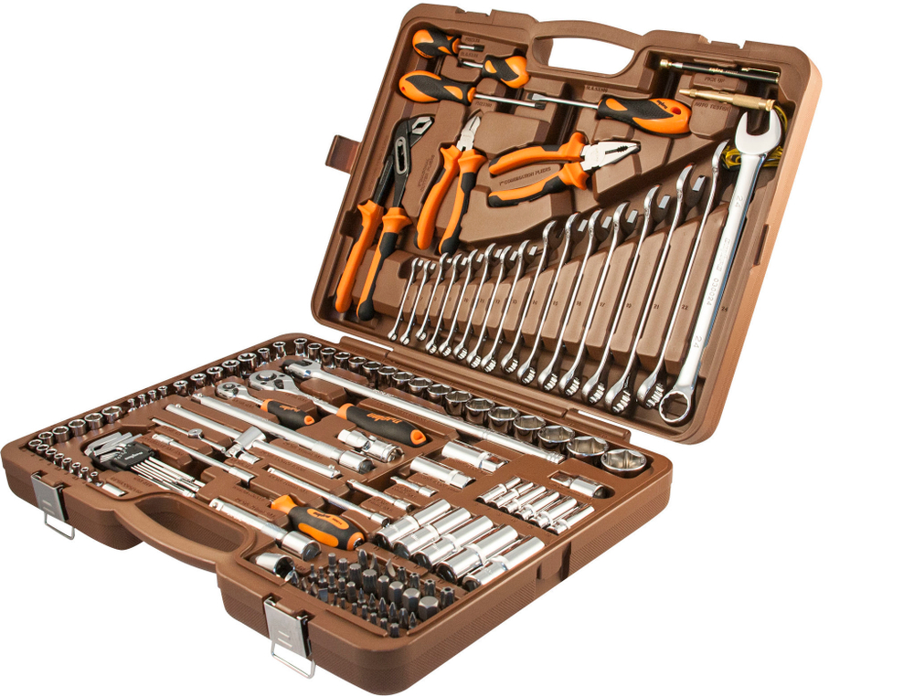 OMT143SL Набор инструмента универсальный 1/4", 1/2"DR, 143 предмета