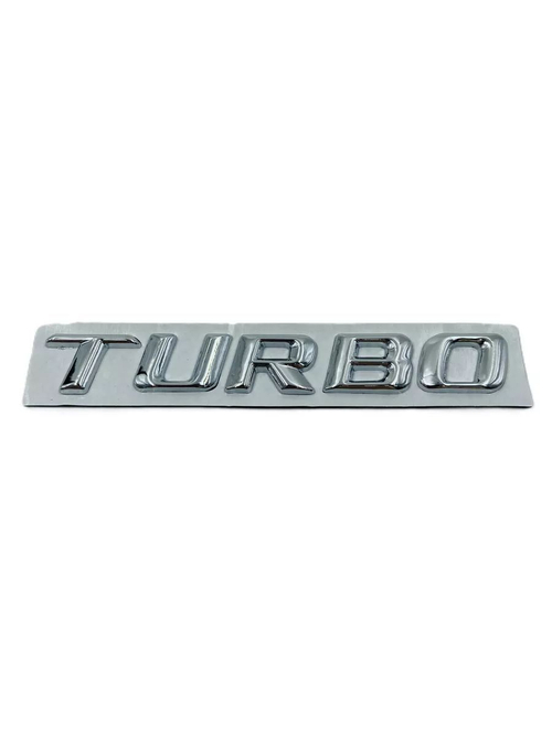Эмблема (шильдик) TURBO Пластик серебряная 1шт