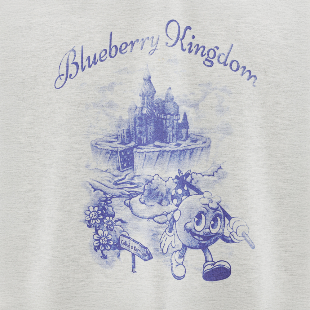 Футболка Called a Garment Blueberry Kingdom "Grey Melange"