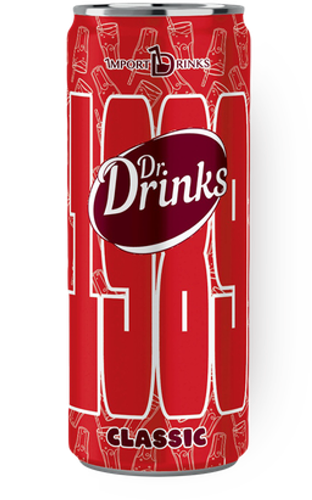 Газированный напиток Др. Дринкс Классик / Dr. Drinks Classic 0.33 - банка