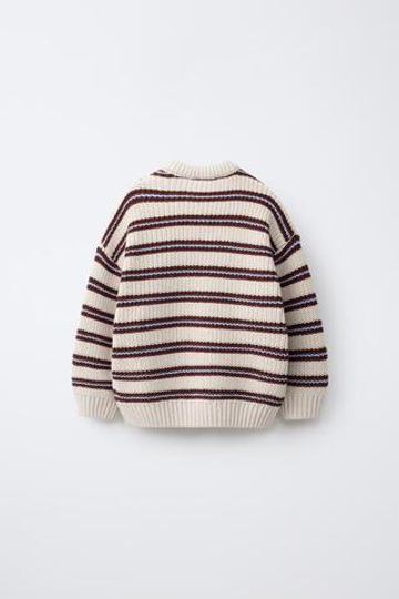 ZARA СВИТЕР В ПОЛОСКУ MICKEY MOUSE © DISNEY, КОРИЧНЕВО-СИНИЙ