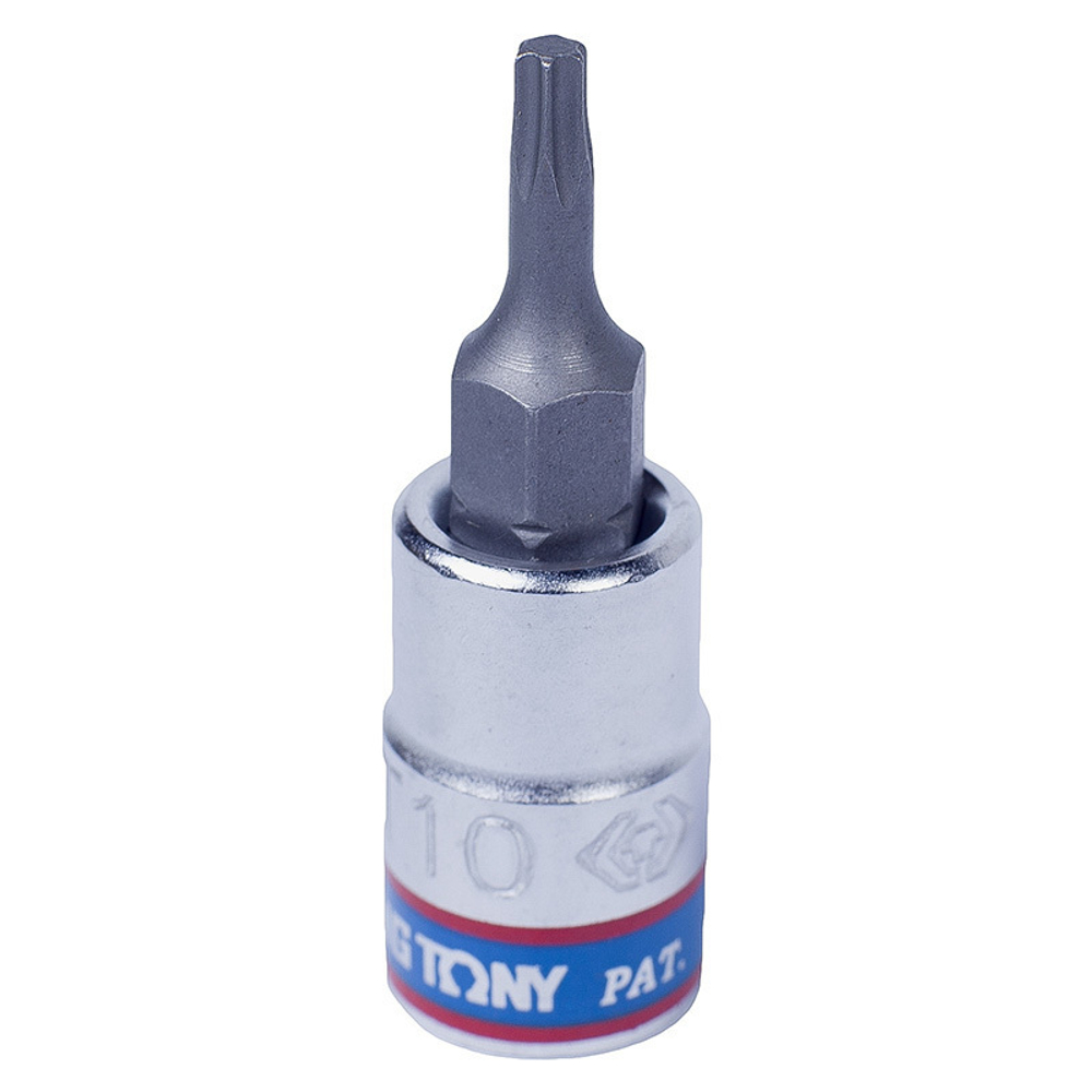 KING TONY (203310) Насадка (бита) торцевая 1/4", L = 37 мм, TORX, T10