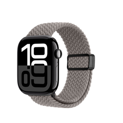 Эластичный ремешок темно-серого цвета (Clay) для смарт часов Apple Watch размером 42, 44, 45, 46, 49MM, серия Mixture Ultra Series от Dux Ducis