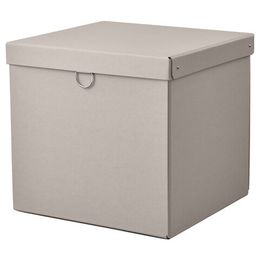 Коробка с крышкой IKEA NIMM (НИММ), Серо-бежевый, 32х30х30 см