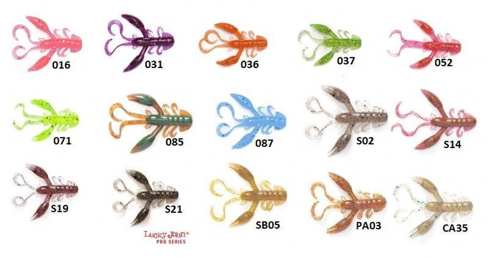 Мягкая приманка Lucky John ROCK CRAW 2.0in (51 мм), цвет CA35, 10 шт/уп