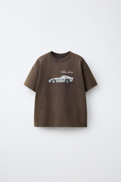 ZARA ФУТБОЛКА SHELBY®, ЦВЕТ РЖАВЧИНЫ