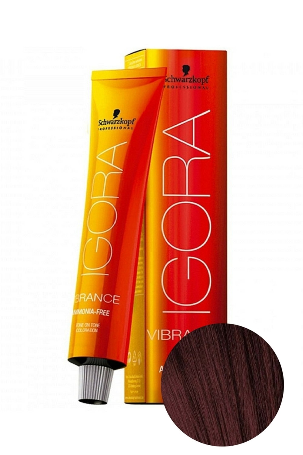 Крем-краска без аммиака Igora Vibrance 4-89 Средний коричневый красный фиолетовый, Schwarzkopf Professional, 60 мл