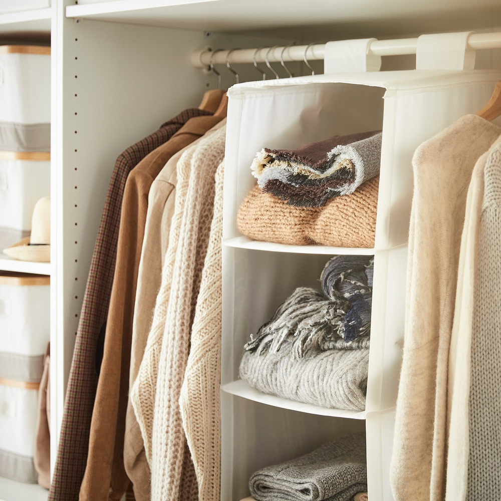 IKEA SKUBB  (ИКЕА СКУББ)  -  Подвесной модуль, 6 секций - белый 35х45х125 см