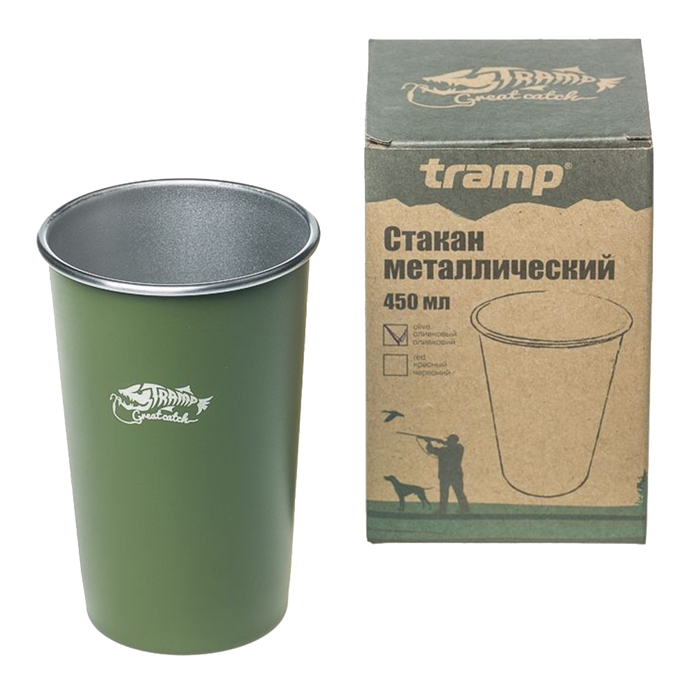 Tramp Стакан металлический, 450 мл, TRC-099, оливковый