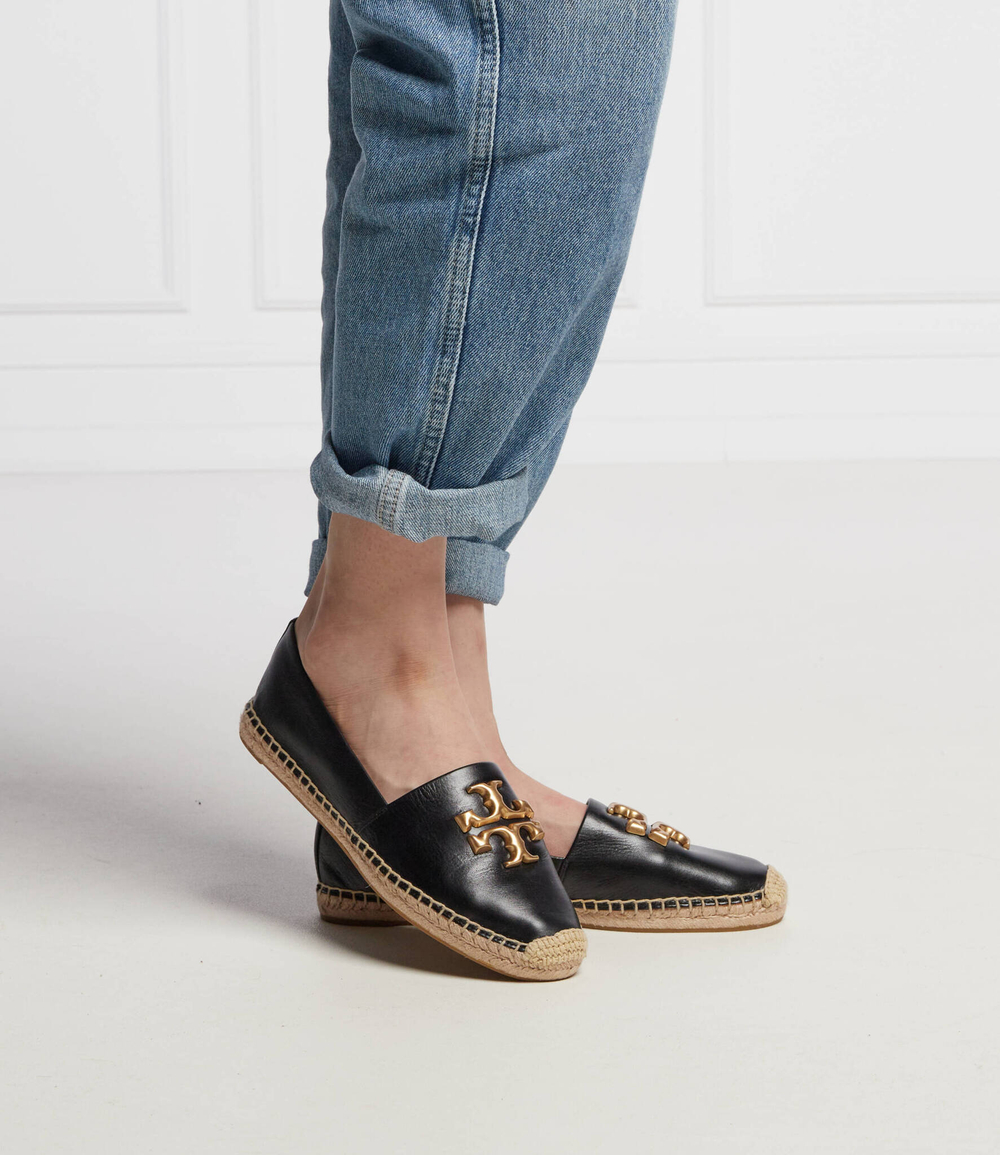 Кожаные эспадрильи eleanor TORY BURCH - черный(86567)