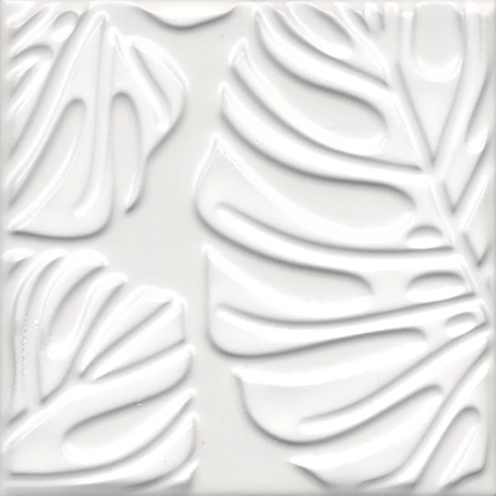 Керамическая плитка KERAMA MARAZZI АГДАЛЬ (2) белый матовый структура 15x15 / 9 мм. / KMD2SFC001BN