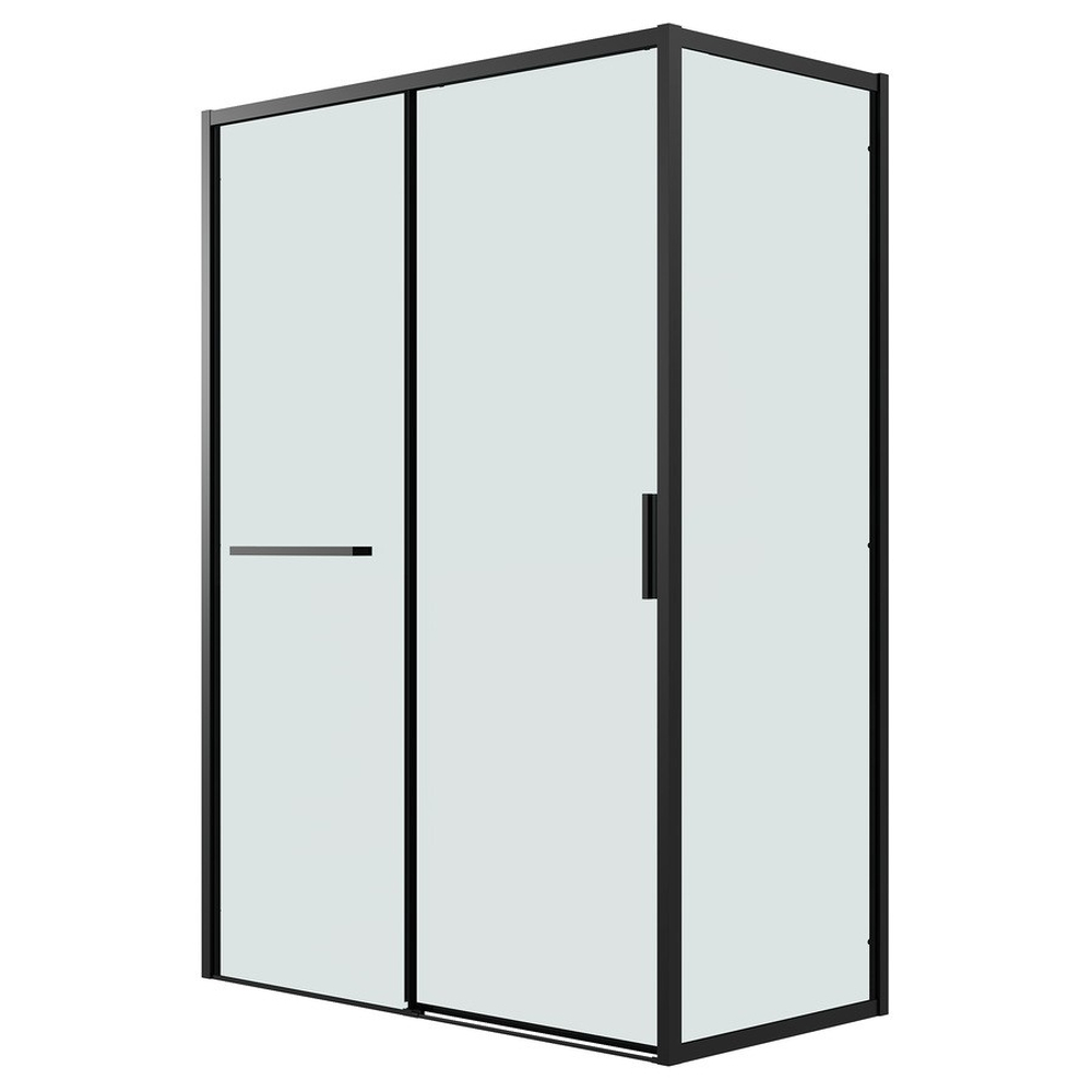 Душевое ограждение Grossman Style 100.K33.05.110.21.00-200.K33.05.100.21.00 (110х100х195) раздвижная,черный матовый,стекло прозрачное,2 места