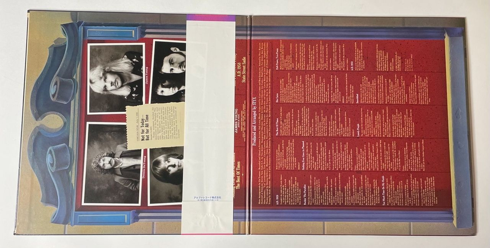 Винтажная виниловая пластинка LP Styx Paradise Theatre (Japan 1981) (Obi) She Cares