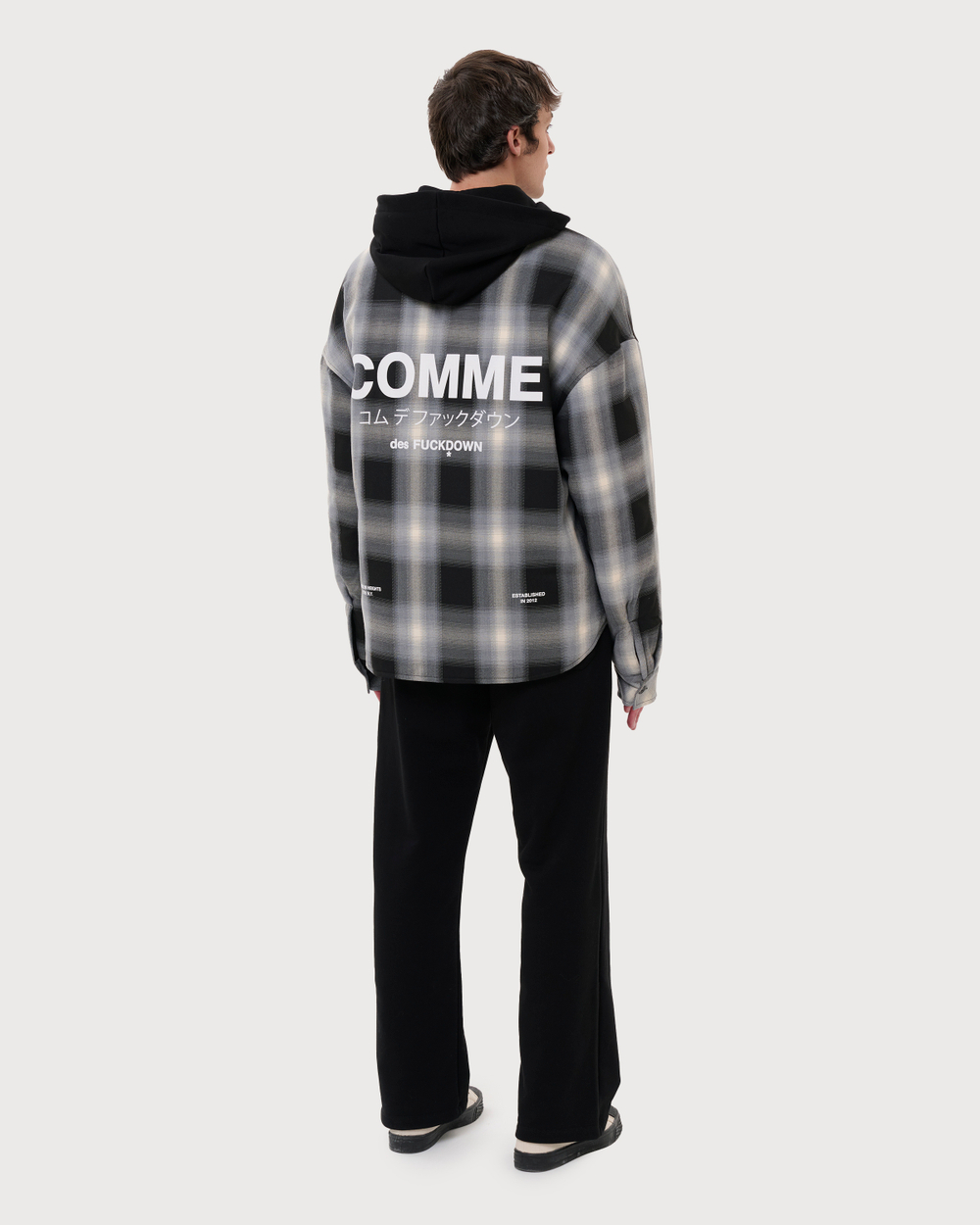 COMME DES FUCKDOWN РУБАШКА ЧЕРНАЯ
