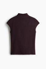 Топ из джерси с воротником-стойкой - H&M