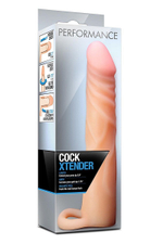 Телесная насадка на пенис Cock Xtender - 17,7 см. (Цвет: телесный)