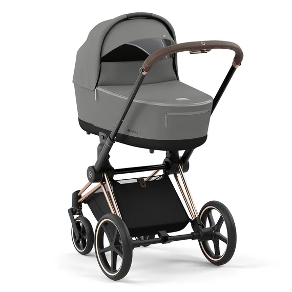 Детская коляска Cybex Priam IV 2 в 1 Mirage Grey + Cloud G i-Size Stone Grey Plus