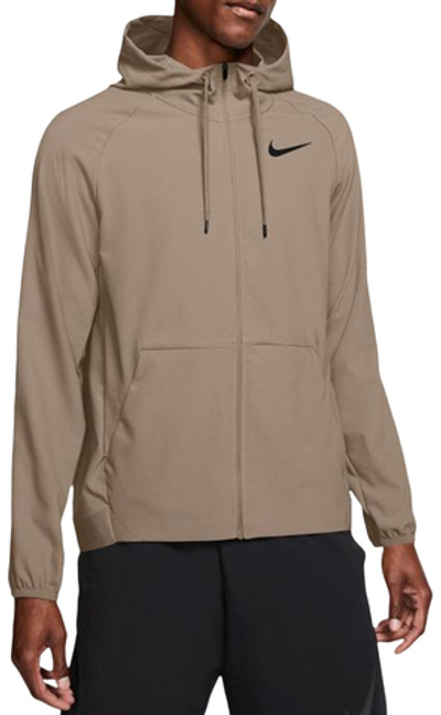 Мужская теннисная кофта Nike Full-Zip Training Jacket M - khaki/black