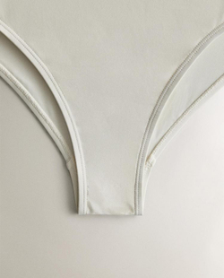 ZARA HOME КУПАЛЬНИК С КОНТРАСТНОЙ ПОЛОСОЙ, ЭКРЮ