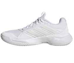 Женские теннисные кроссовки Adidas GameCourt 3 W Clay - footwear white/zero metallic/footwear white