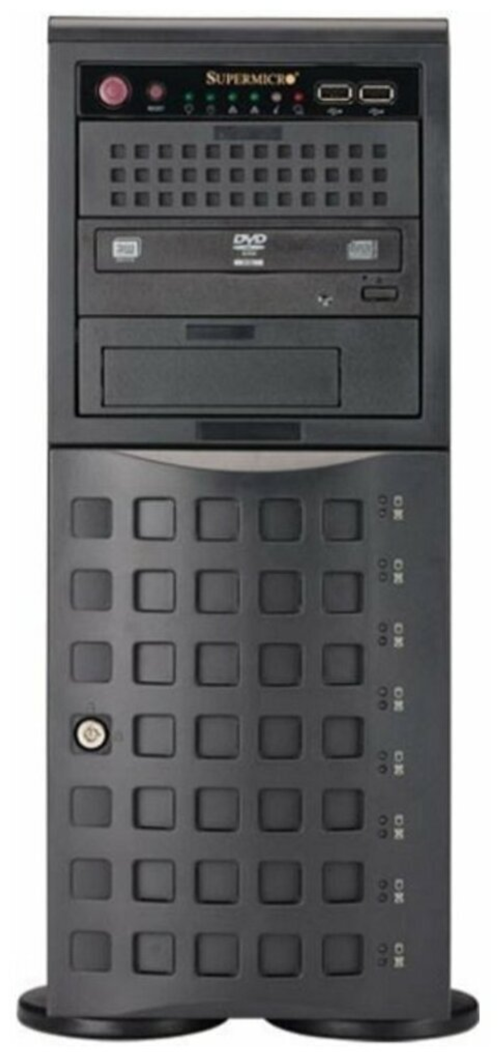 Сервер Supermicro SuperServer 7049P-TR без процессора/без ОЗУ/без накопителей/количество отсеков 3.5" hot swap: 8/2 x 1280 Вт/LAN 1 Гбит/c