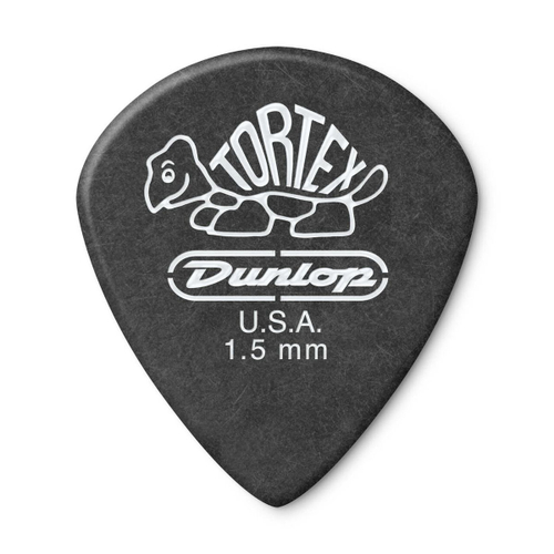 Dunlop 482P150 Tortex Pitch Black Jazz III 12Pack медиаторы, толщина 1.5 мм, 12 шт.