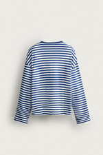 Футболка в полоску оверсайз с длинными рукавами — ZARA