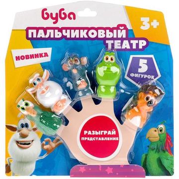 Игрушка пластизоль для ванны Буба пальчиковый театр Капитошка на блистере