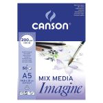 Альбом для графики Imagine 200 г/м², A5 14.8х21 см, склейка с одной стороны 50 л, Canson C200006009
