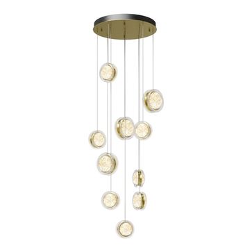 Подвесной светодиодный светильник 39W 3000K MOD361PL-L41BS3K латунь Pharao Modern Maytoni
