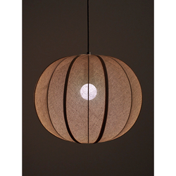 Светильник подвесной texture rib, D48 см, бежевый