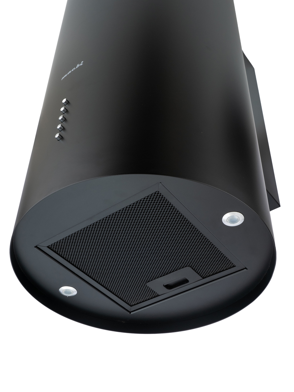Вытяжка цилиндрическая пристенная MACBI B-TUBE39 (BLACK) черный, D150мм, 1200 м3/ч, пристенная, мотор 230Ватт, металл 39см, кнопочное управление