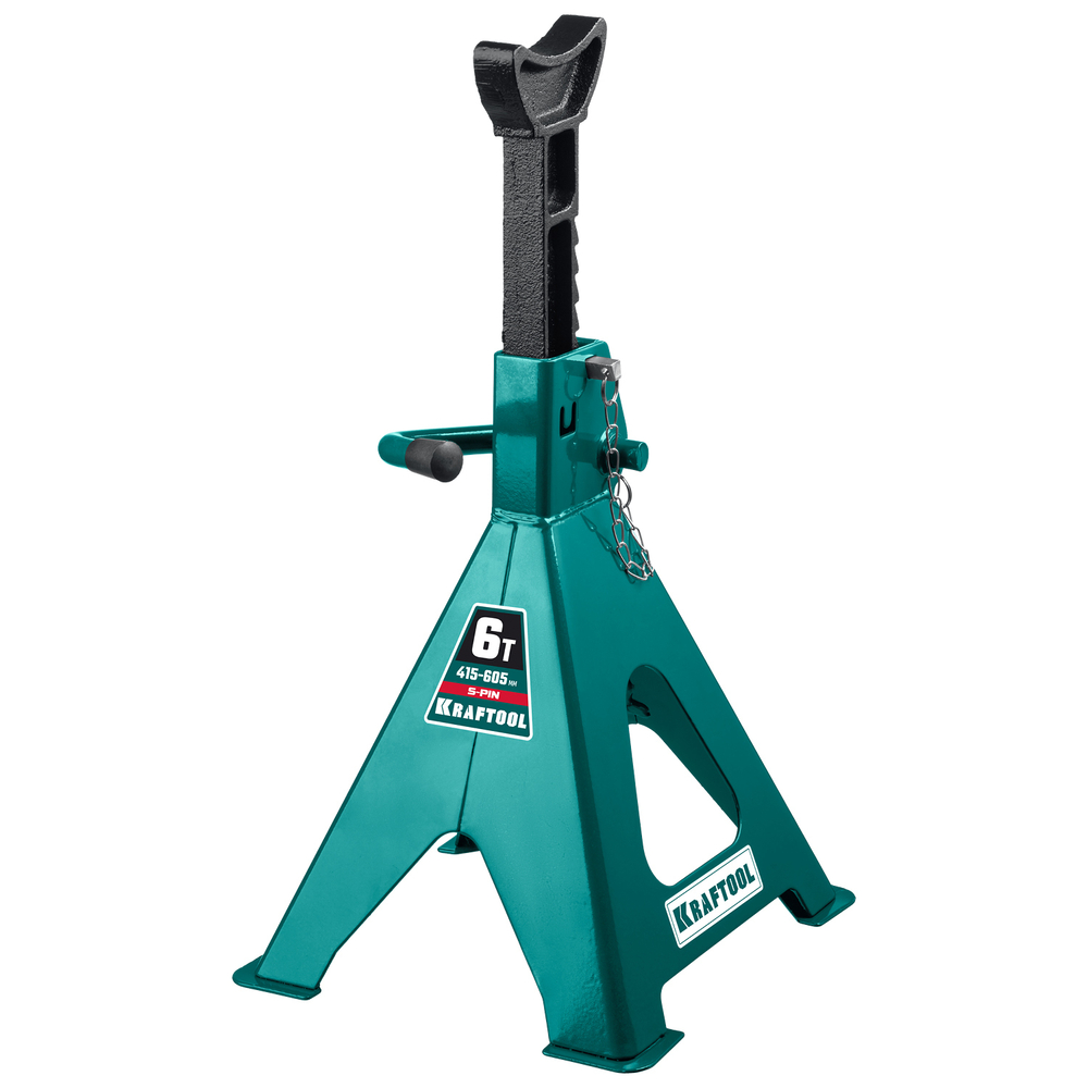 KRAFTOOL S-PIN, 6 т, 415 - 605 мм, усиленная страховочная подставка со штифтом (43465-6)