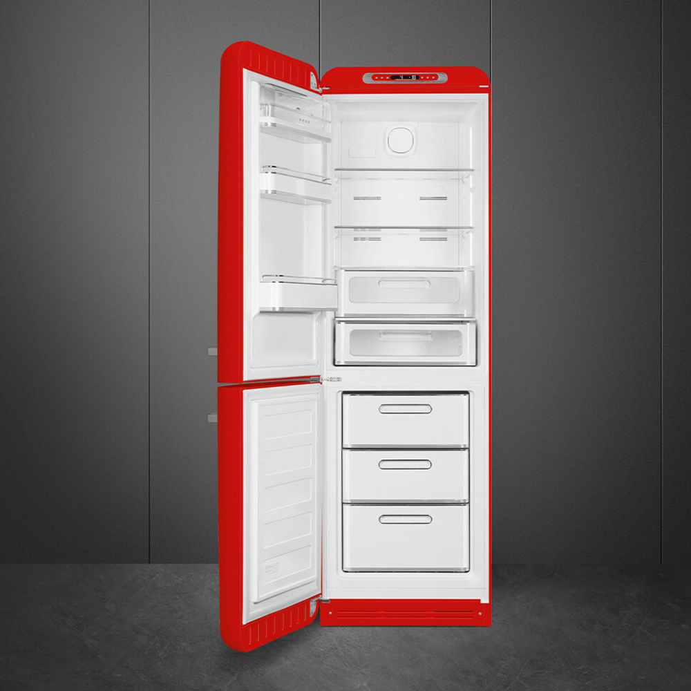 Отдельностоящий двухдверный холодильник Smeg FAB32LRD5