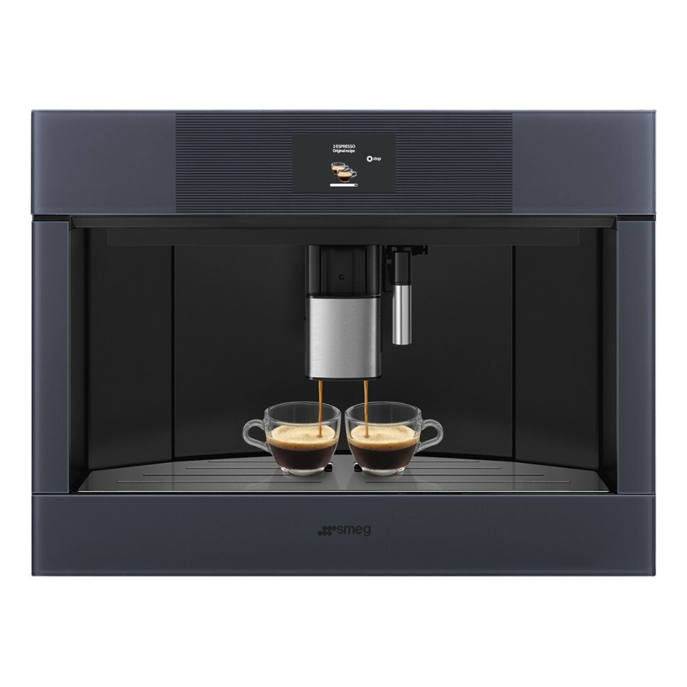 SMEG CMS4104GRU Автоматическая кофемашина, 60 см, высота 45 см, стекло Neptune Grey