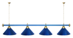 Лампа STARTBILLIARDS 4 пл. (плафоны зеленые,штанга золотая,фурнитура золото)