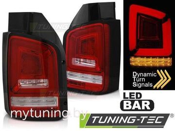 Задние фонари для Volkswagen T5 (10-15) LED динамические красные светлые