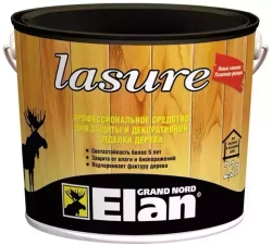Декоративная лазурь Alpa Elan Lasure для внутренних и наружных работ красное дерево 2,3л