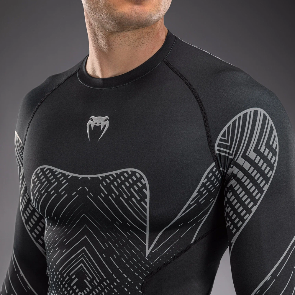Рашгард Venum Midnight Fury LS Black/Grey/Silver